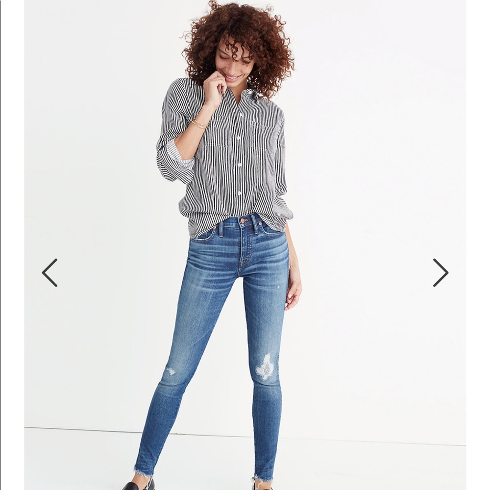 Madewell 9” high-rise skinny. Sz 30. EUC